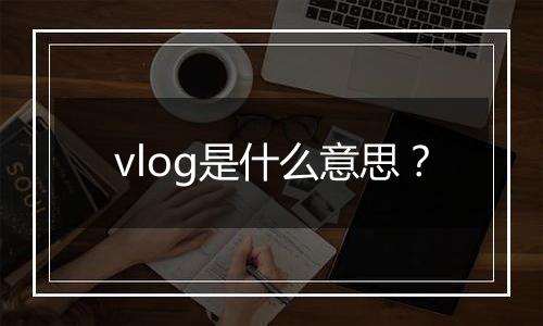 vlog是什么意思？