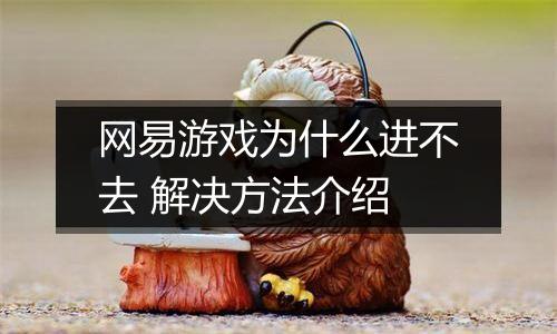 网易游戏为什么进不去 解决方法介绍