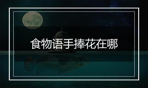 食物语手捧花在哪