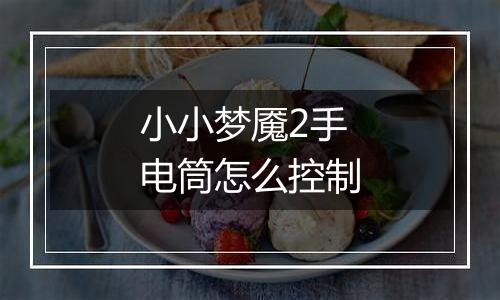 小小梦魇2手电筒怎么控制