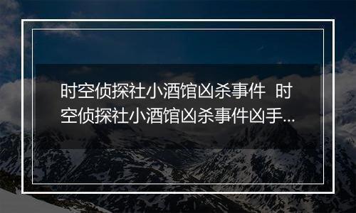 时空侦探社小酒馆凶杀事件  时空侦探社小酒馆凶杀事件凶手是谁