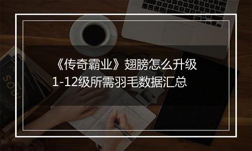 《传奇霸业》翅膀怎么升级 1-12级所需羽毛数据汇总