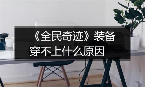 《全民奇迹》装备穿不上什么原因