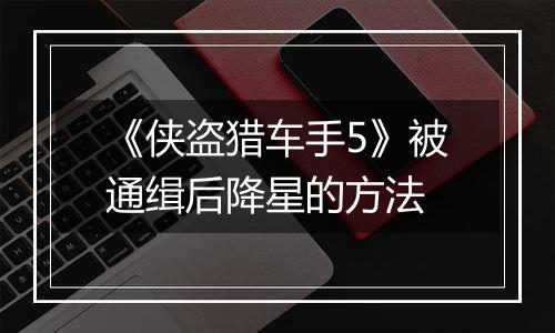 《侠盗猎车手5》被通缉后降星的方法