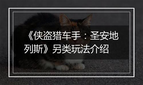 《侠盗猎车手：圣安地列斯》另类玩法介绍