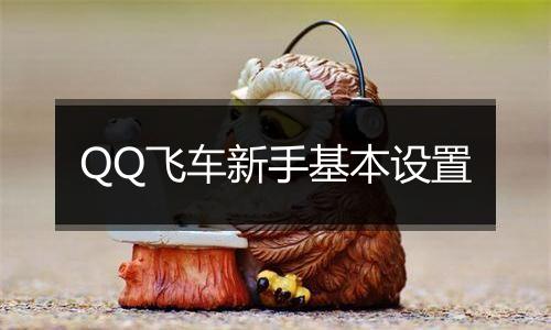 QQ飞车新手基本设置