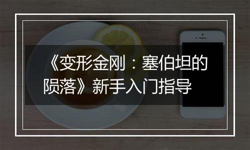 《变形金刚：塞伯坦的陨落》新手入门指导