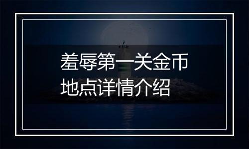 羞辱第一关金币地点详情介绍