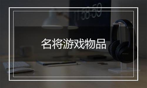 名将游戏物品