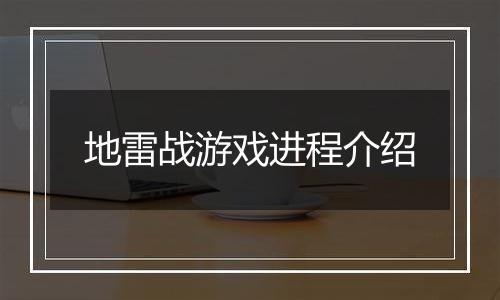 地雷战游戏进程介绍