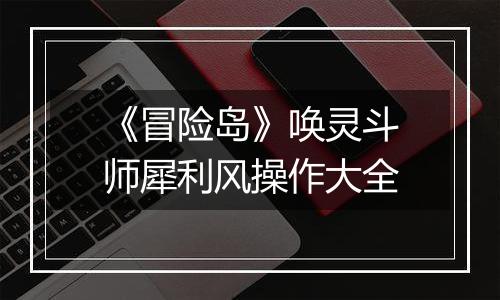 《冒险岛》唤灵斗师犀利风操作大全