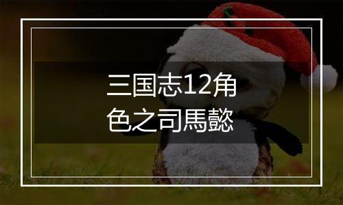 三国志12角色之司馬懿