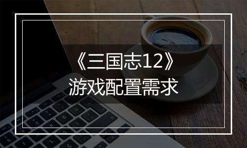 《三国志12》游戏配置需求