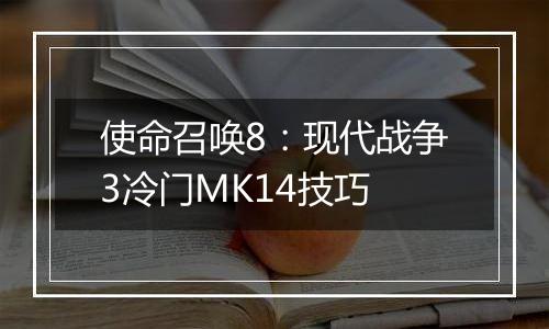 使命召唤8：现代战争3冷门MK14技巧