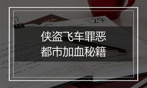 侠盗飞车罪恶都市加血秘籍