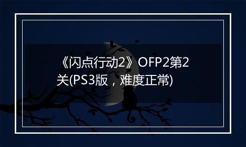 《闪点行动2》OFP2第2关(PS3版，难度正常)
