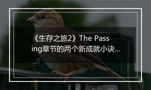 《生存之旅2》The Passing章节的两个新成就小诀窍