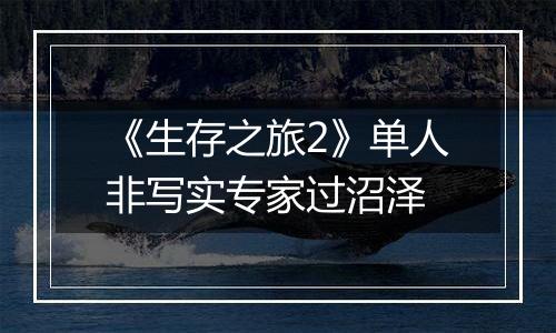 《生存之旅2》单人非写实专家过沼泽