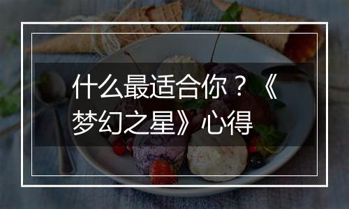 什么最适合你？《梦幻之星》心得