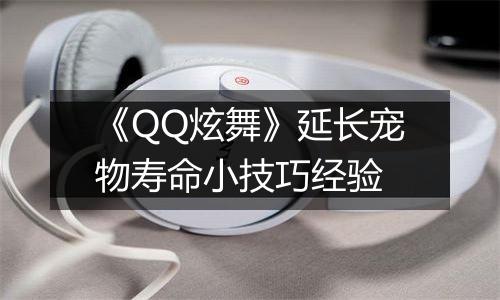 《QQ炫舞》延长宠物寿命小技巧经验