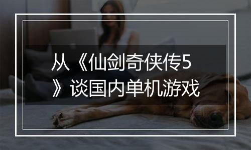 从《仙剑奇侠传5》谈国内单机游戏