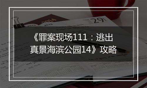 《罪案现场111：逃出真景海滨公园14》攻略