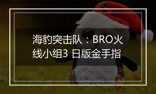 海豹突击队：BRO火线小组3 日版金手指