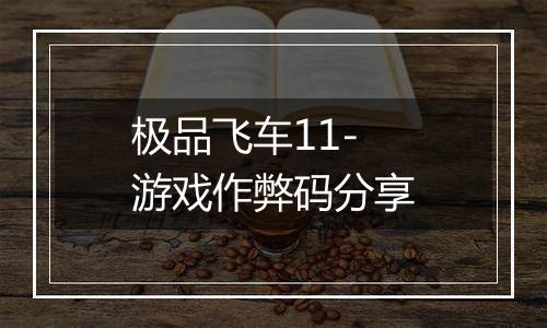 极品飞车11-游戏作弊码分享