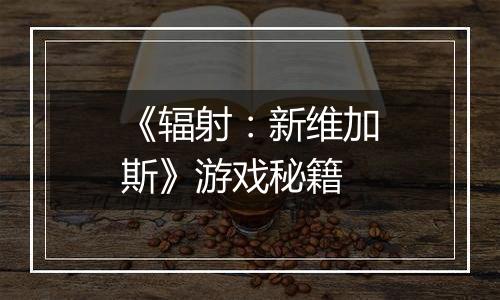 《辐射：新维加斯》游戏秘籍