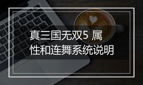 真三国无双5 属性和连舞系统说明