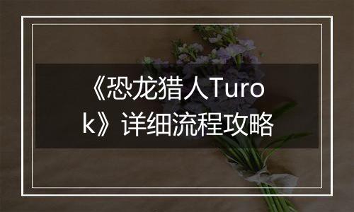 《恐龙猎人Turok》详细流程攻略