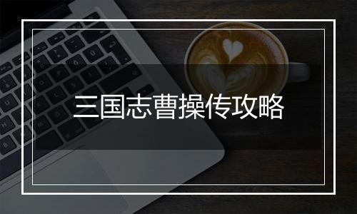 三国志曹操传攻略