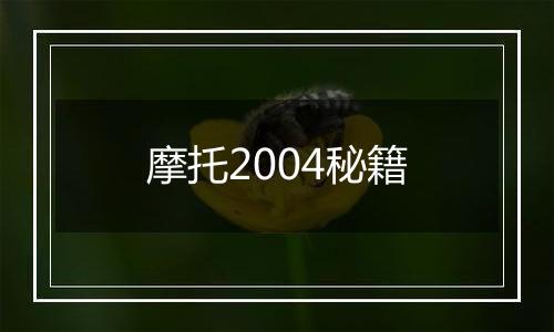 摩托2004秘籍