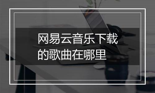 网易云音乐下载的歌曲在哪里