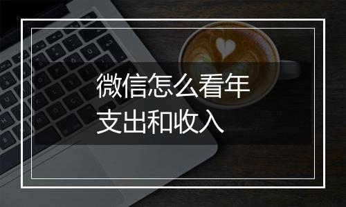 微信怎么看年支出和收入