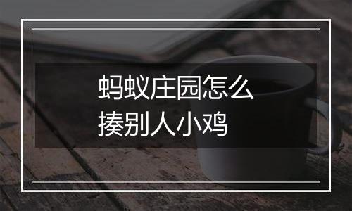 蚂蚁庄园怎么揍别人小鸡