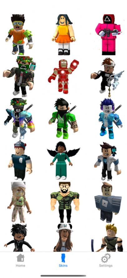 roblox皮肤中文版