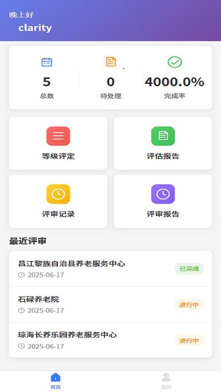 养老机构等级评定系统