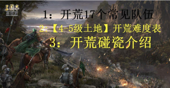 三国志战略版s4平民开荒，三国志平民开荒阵容推荐