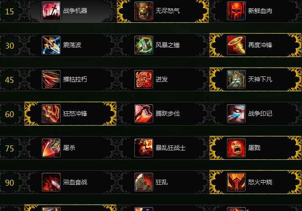 魔兽狂战士天赋加点,狂怒战士天赋怎么加点?