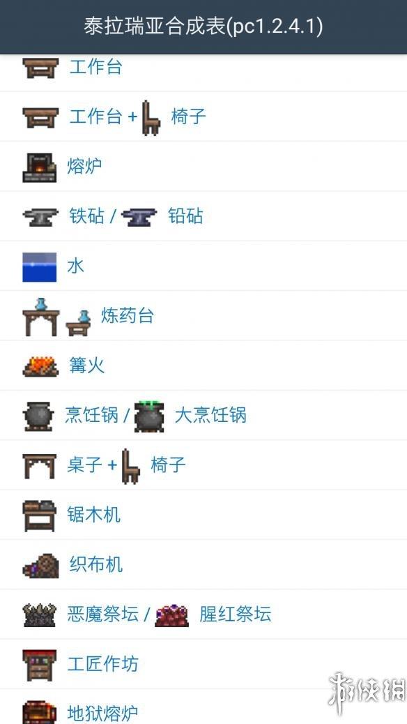 泰拉瑞亚工作台图鉴，泰拉瑞亚全工作台图文大全