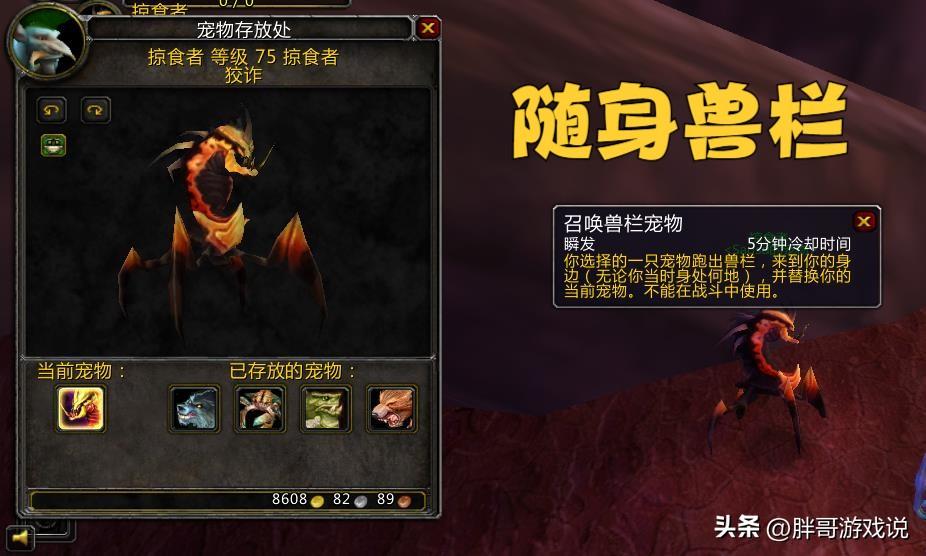 wow猎人可以抓哪些宝宝？魔兽9.0猎人必抓的宝宝介绍