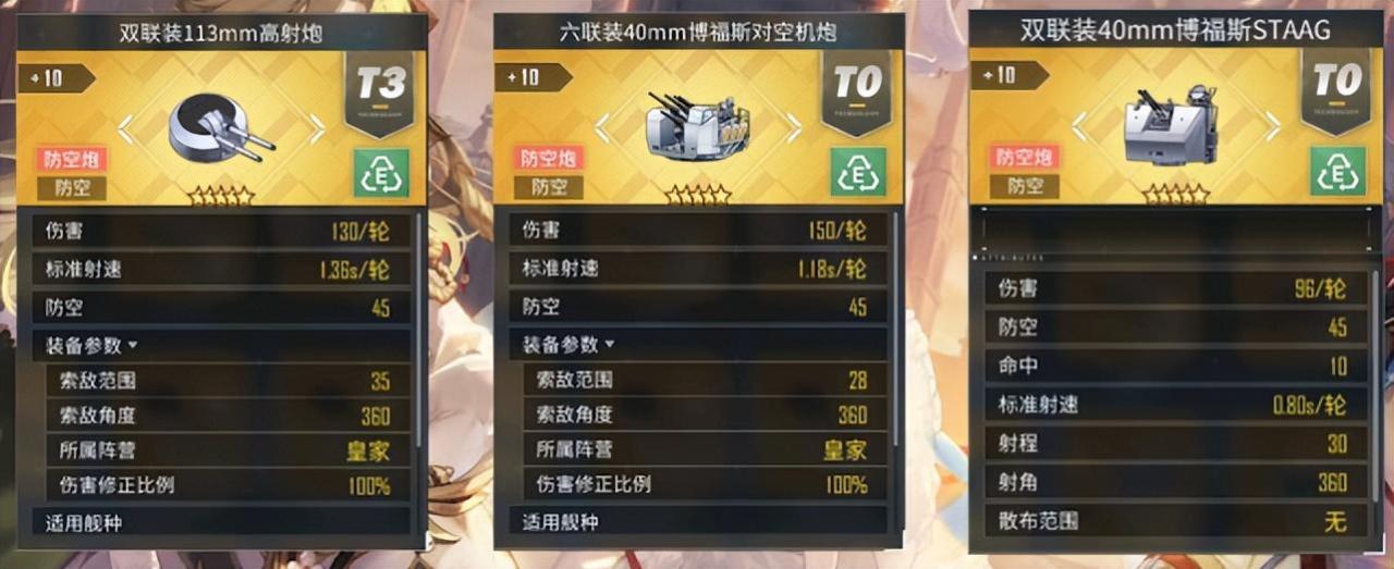 碧蓝航线各类型舰船装备推荐,碧蓝航线前卫用什么装备搭配?