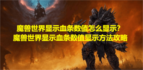 魔兽世界显示血条数值怎么显示？魔兽世界显示血条数值显示方法攻略