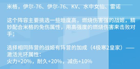 零之战线米格阵营阵容推荐