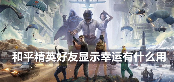 和平精英好友显示幸运介绍