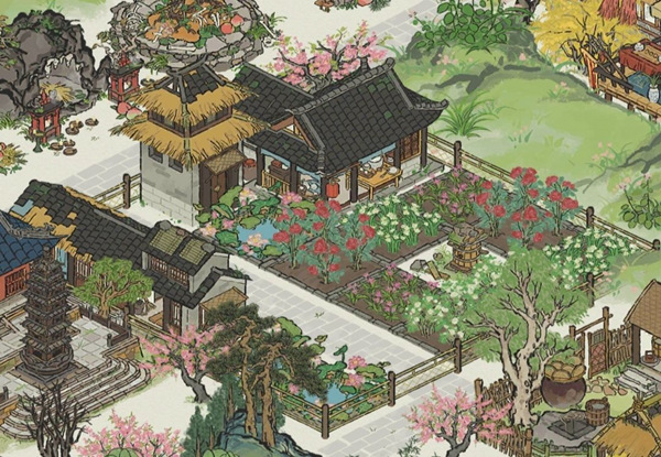 江南百景图香粉厂花田建造技巧