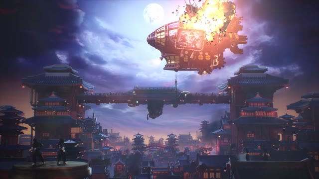 《空之要塞：启航》 CG | 绫的月下激战
