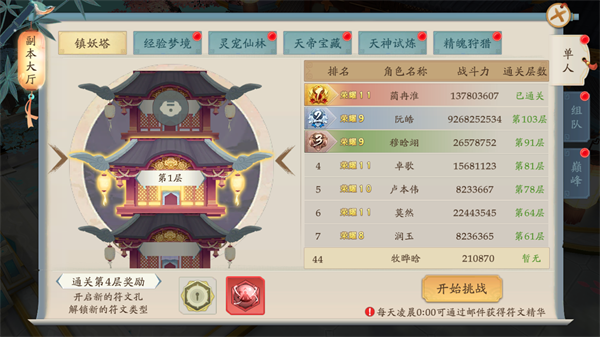 《蜀山战神》评测：副本难度系统