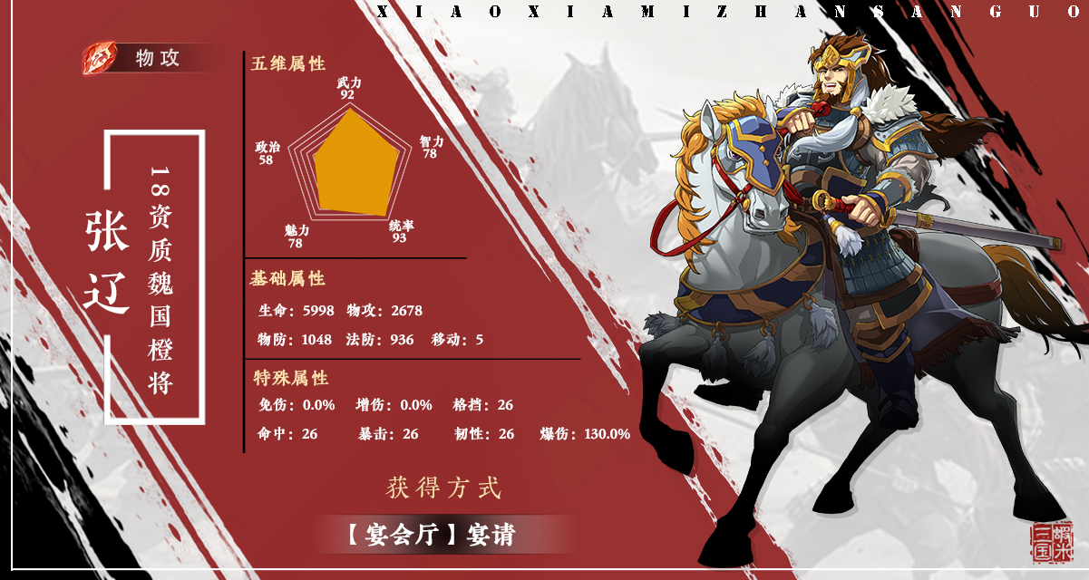 《小虾米战三国》|武将情报站—张辽